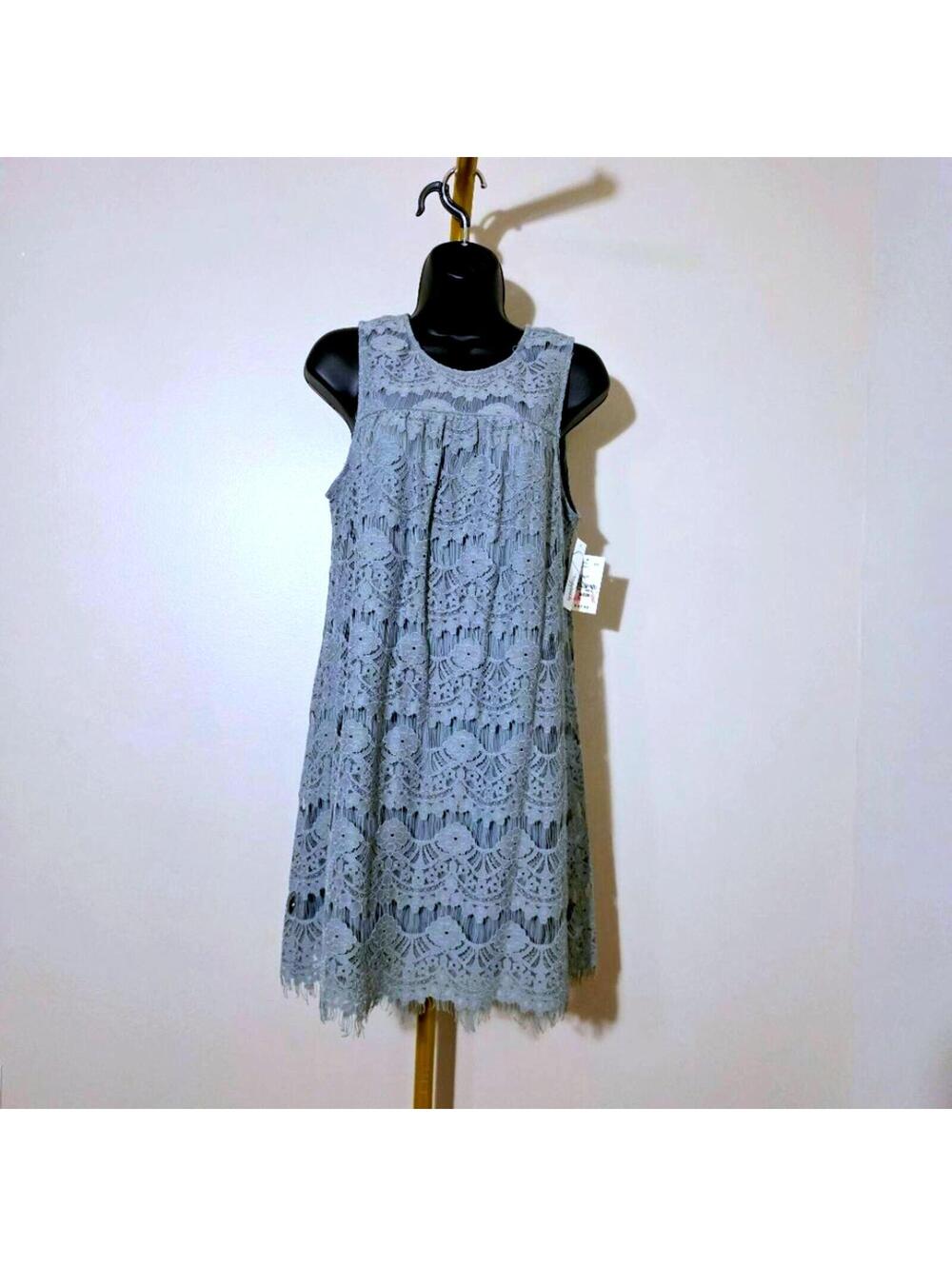 Speechless Bohemian Whimsigoth Sage Green Lace  Dress sz Med